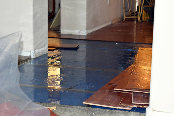 Professional Flood Cleanup technician working in Malverne, NY